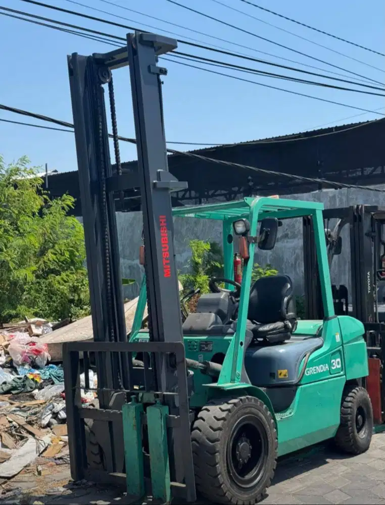 FORKLIFT MITSUBISHI GRENDIA 3 TON MAST TWO STAGE BERGARANSI MESIN