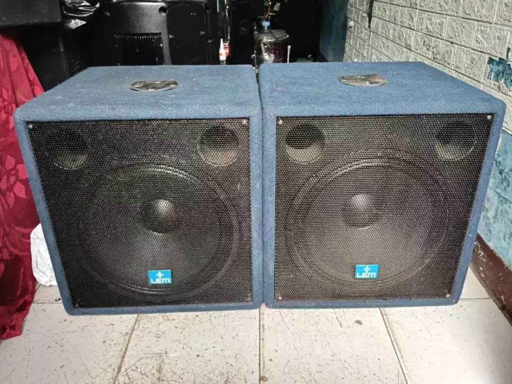 Sepasang subwoofer pasif 15 inch LEM pfm15s made in Italy