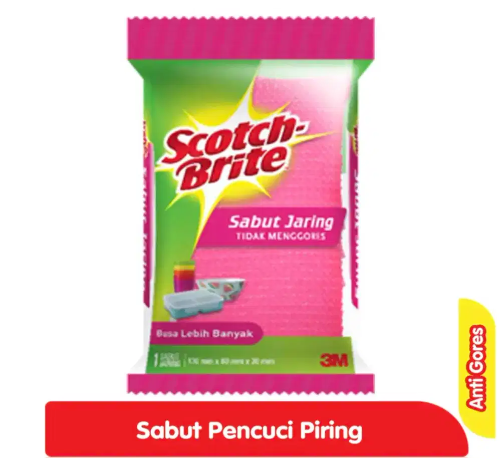 HARGA PROMO: Scotch-Brite Sabut Cuci Piring Jaring Anti Gores
