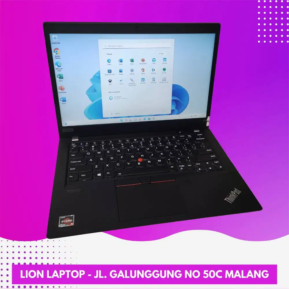 RAM 32GB AMD Ryzen 5 PRO-4650U Lenovo Thinkpad X13 SSD 256GB [22|10]