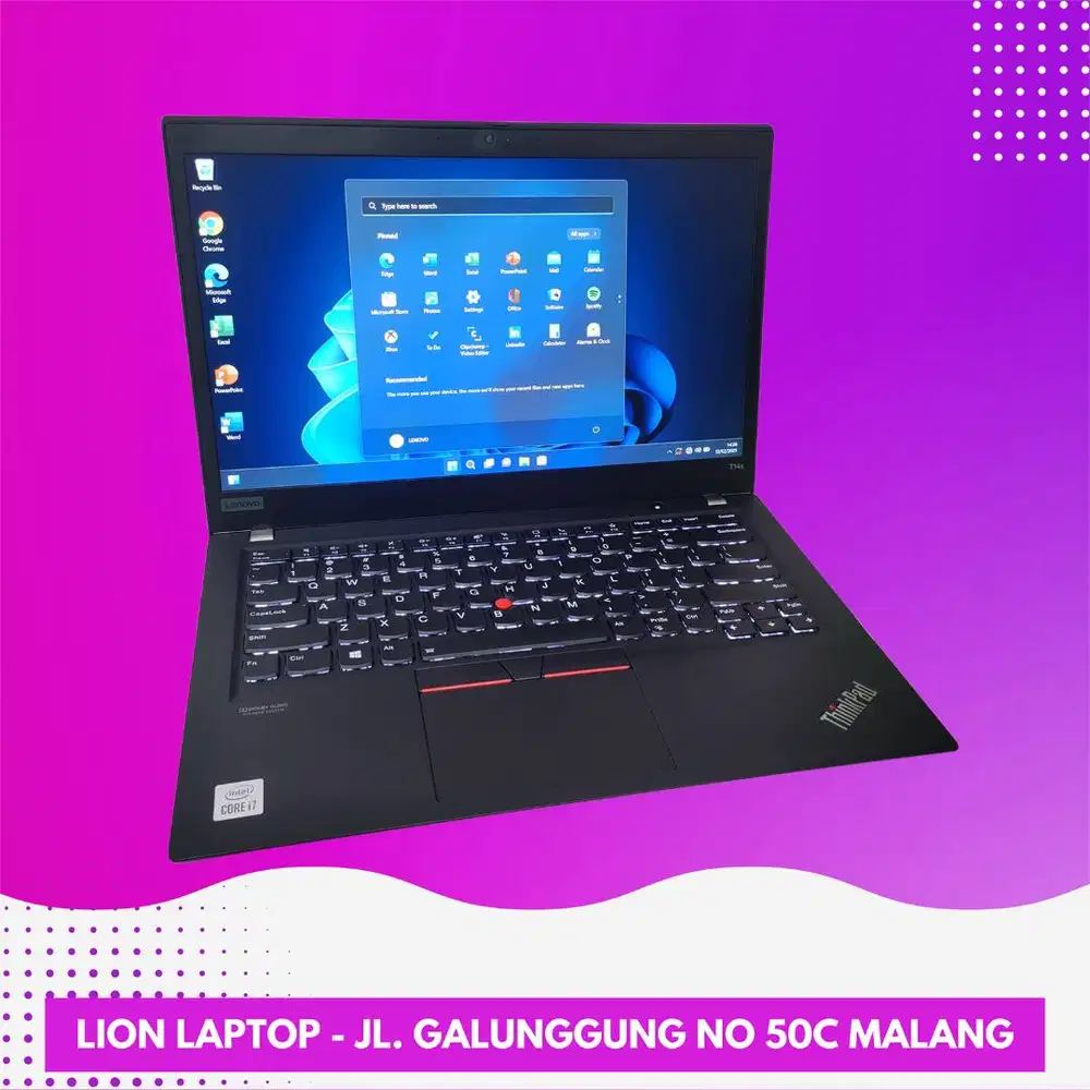 RAM 32GB Core i7 Gen 10 Slim SSD 256GB Lenovo Thinkpad T14S [22|10]