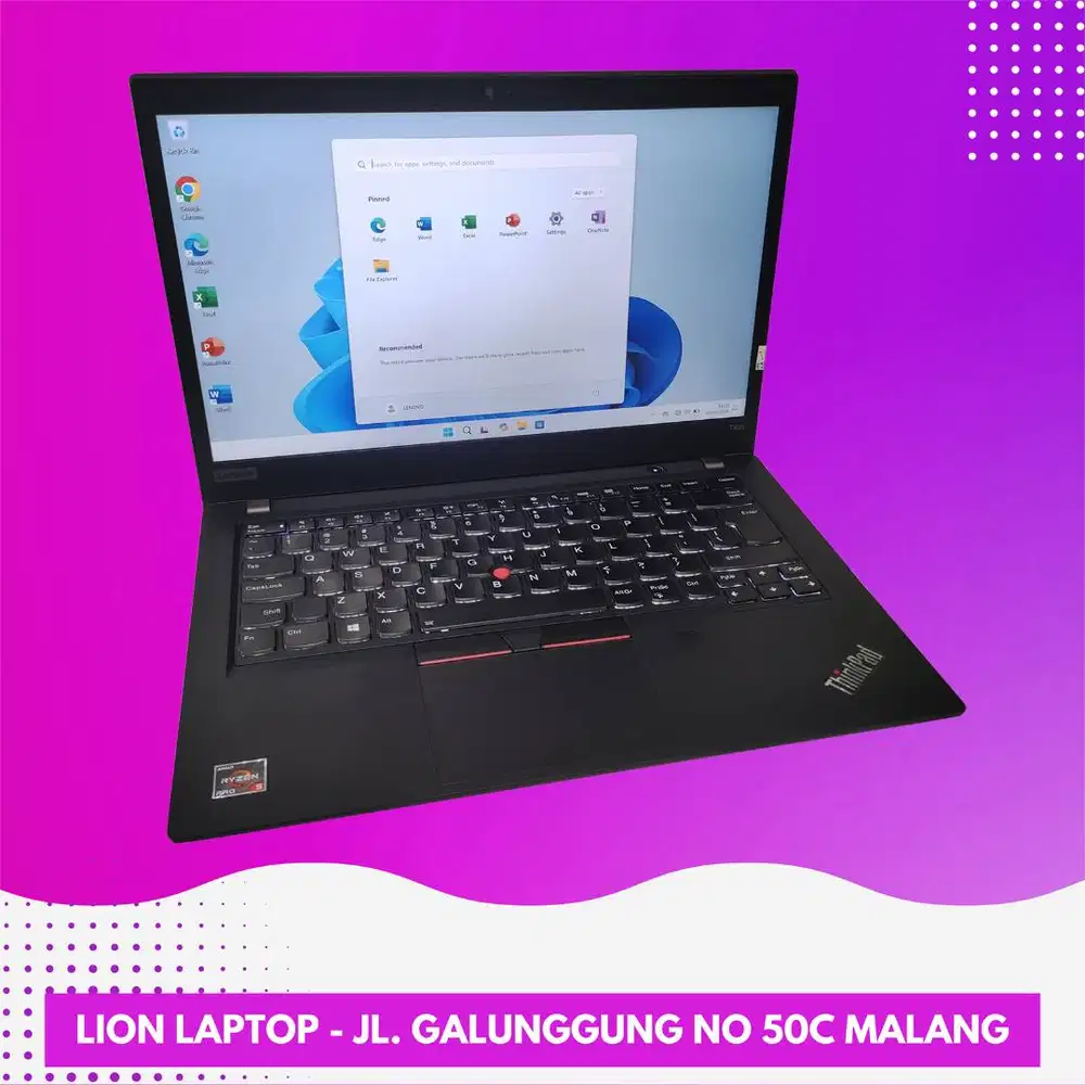 RAM 16GB AMD Ryzen 5 PRO VGA 2GB Lenovo Thinkpad T495 [22|10]