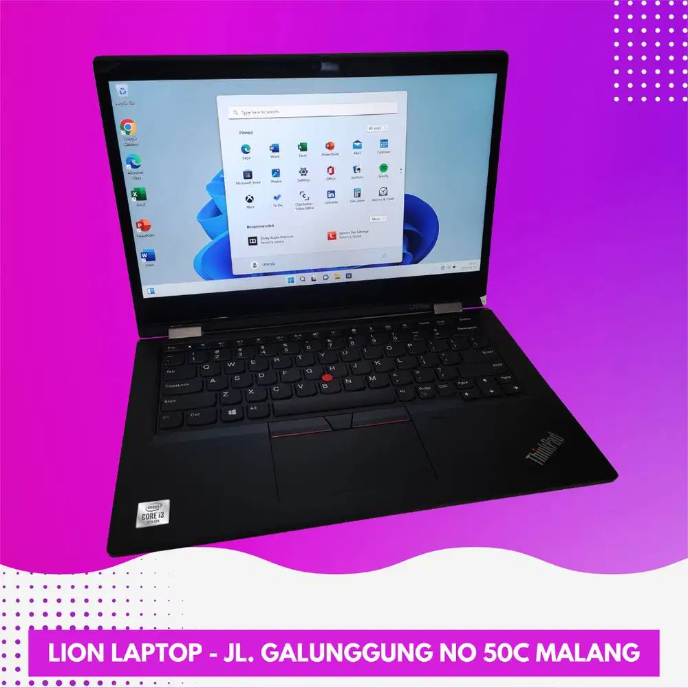 Core i3 Gen 10 Flip 360° Include Stylus Lenovo Thinkpad YOGA L13 [22|1