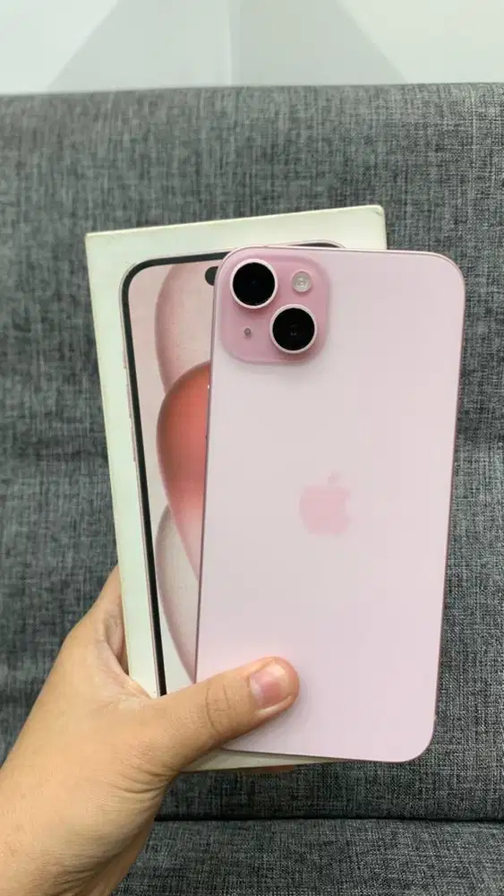 Second iphone 15 plus,256gb pink bh 87% ex ibox