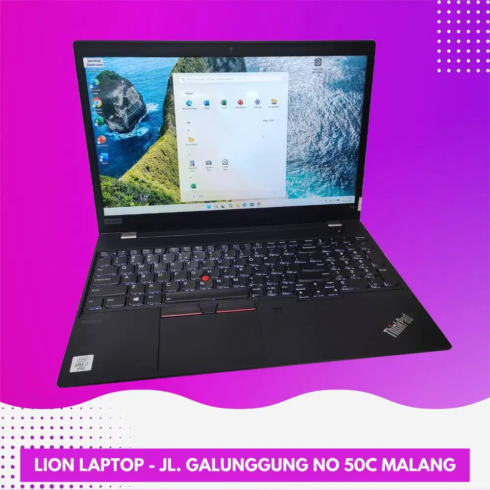 SSD 512GB i7 gen 10 Double VGA Lenovo Thinkpad T15 [22|10]