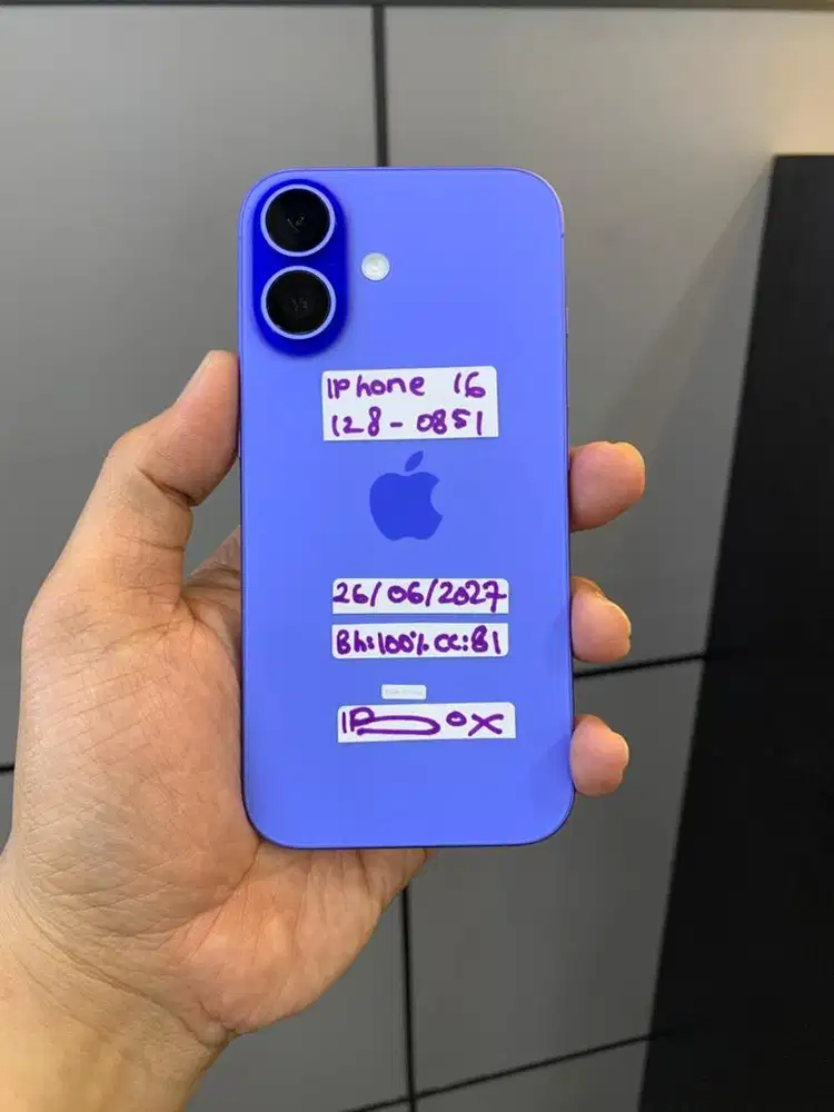 Iphone 16 128 Gb Ultramarine Resmi ibox garansi masih panjang