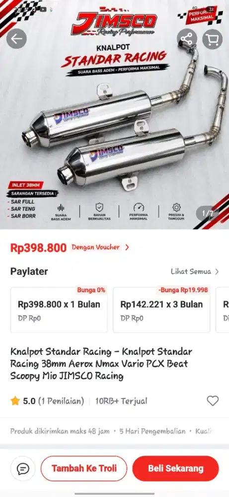 knalpot stylo 160 cbs