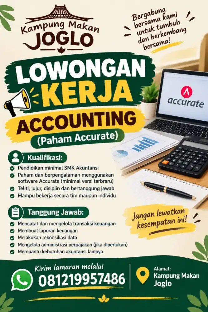 Lowongan kerja Finance