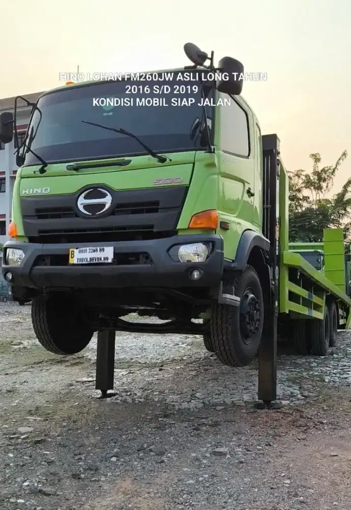 HINO LOHAN FM260JW ASLI LONG SELFLOADER 6X4 TRONTON SIAP JALAN