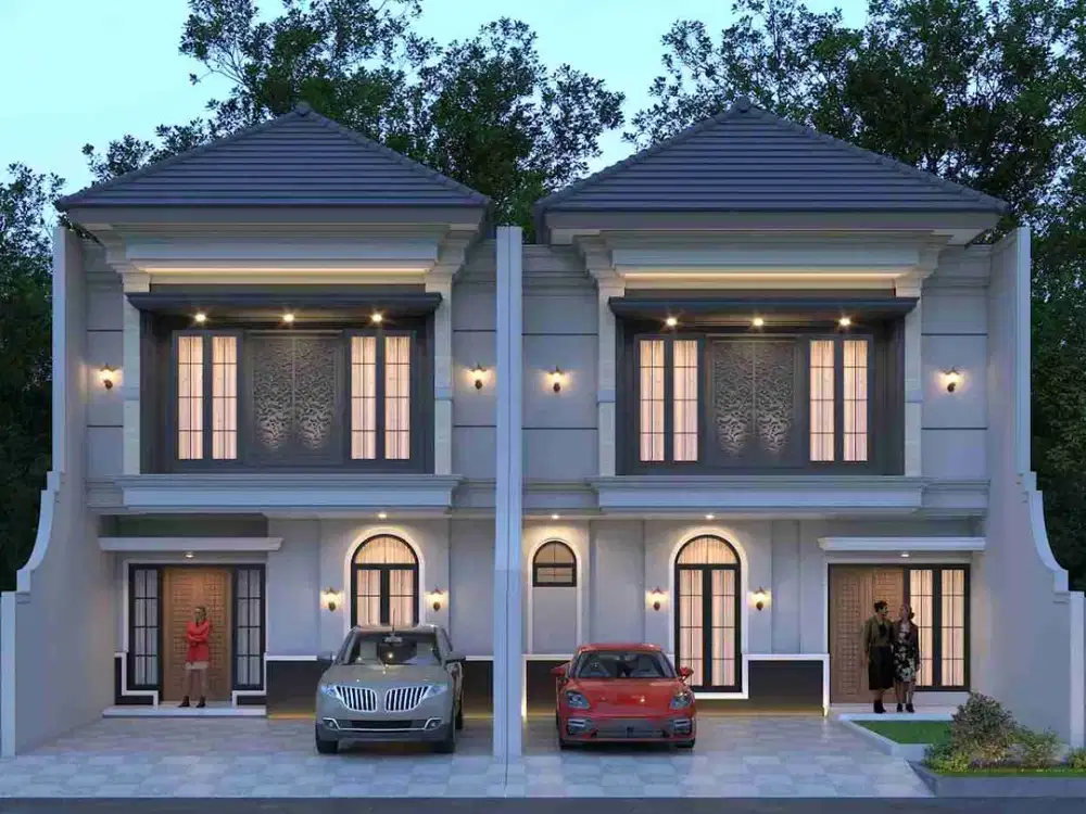 DIJUAL RUMAH BARU 2 LANTAI AMERICAN STYLE SURABAYA SHM