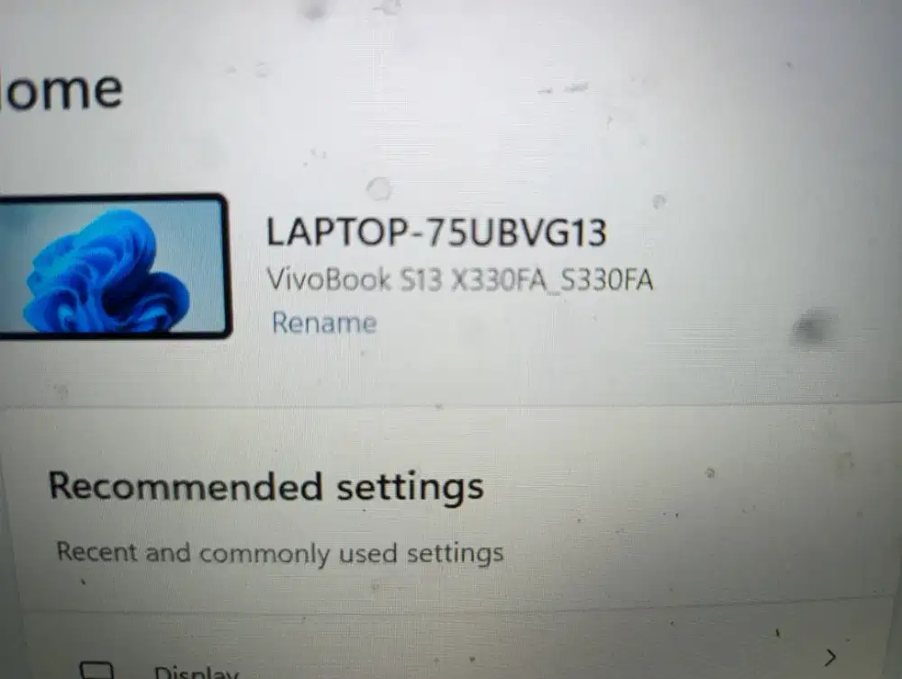 Laptop Asus Core i3, S13