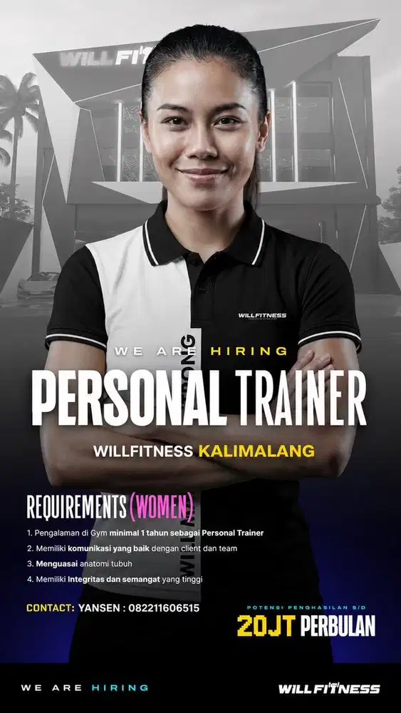 Lowongan kerja sebagai Personal Trainer