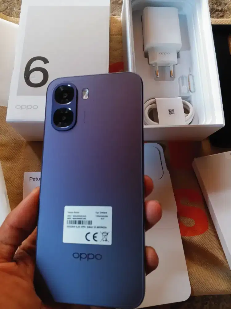 Oppo A6X ram 8gb+8gb/128gb fulset masih garansi panjang