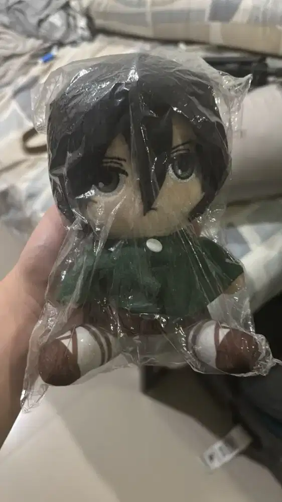 Attack on Titan Mikasa Ackerman Survey Corps Sitting Plush Cape S