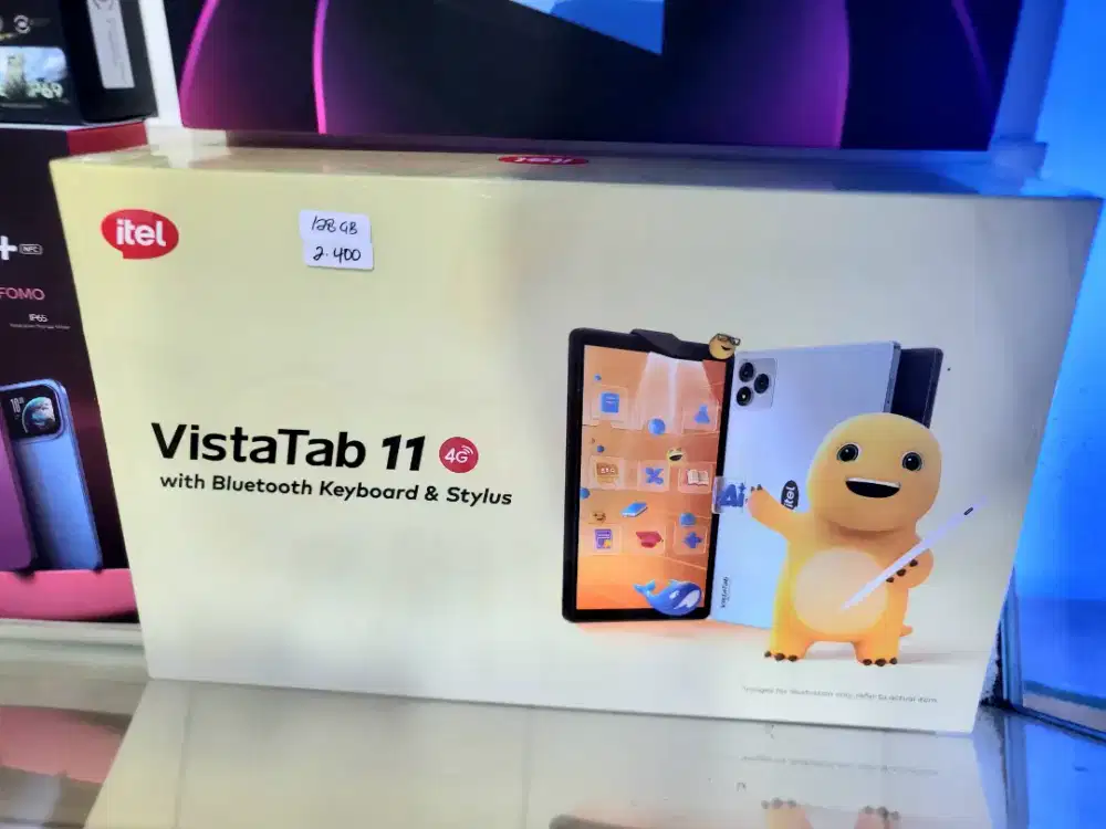 ITEL VISTA TAB11 128GB BARU plus CASE KEYBORD PEN ELEKTRIK Garansi1THN