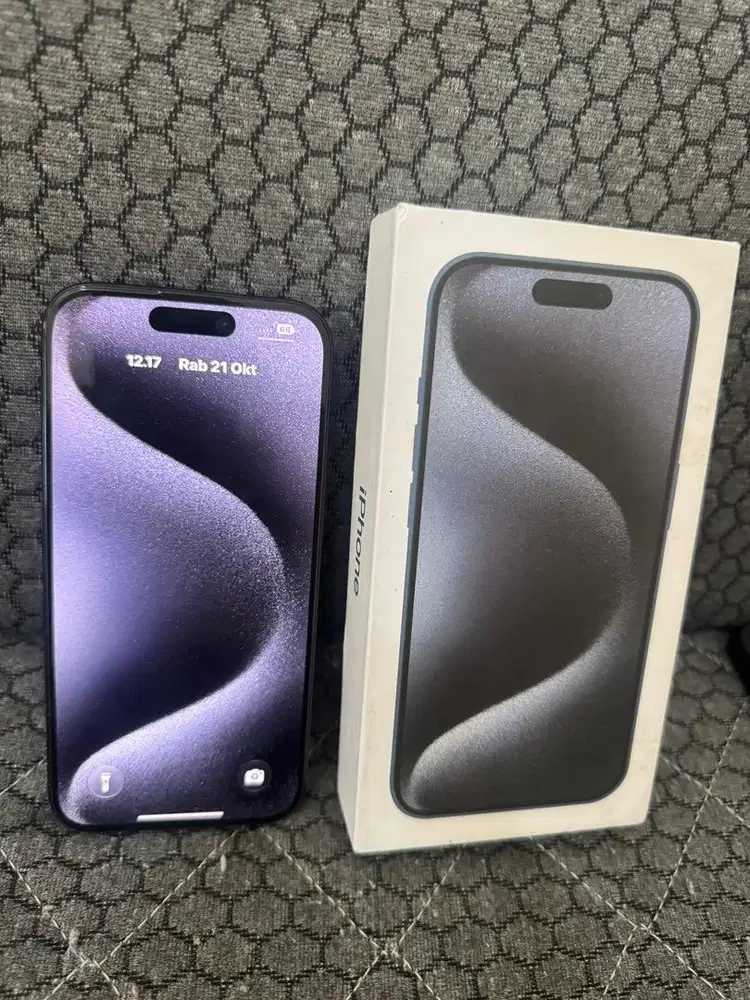 iPhone 15 PRO BLue Titanium MULUS 98% Terawat