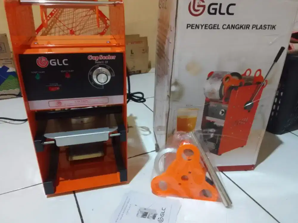 Cup Sealer GLC manual C-37 baru Gress + Bonus roll plastik