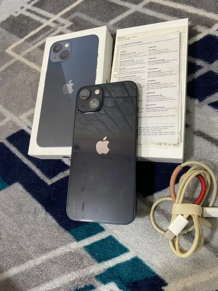 IPHONE 13 256GB RESMI IBOX FULL ORI BH 88%
