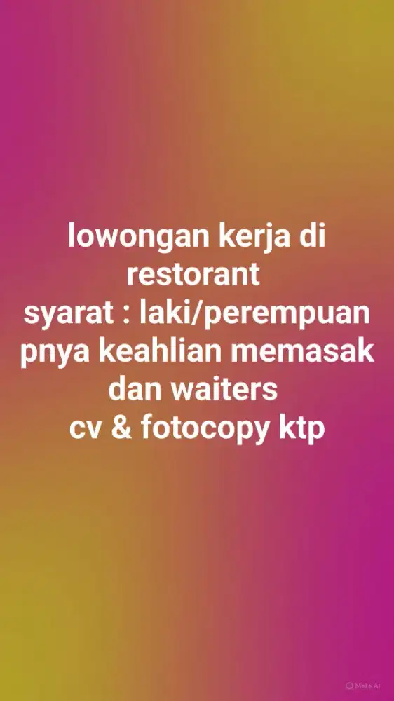 Lowongan pekerjaan
