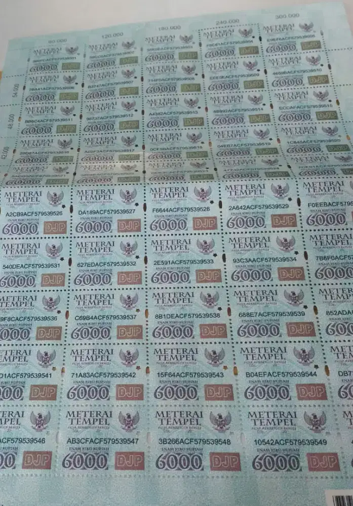 materai lama jadul kuno koleksi lengkap