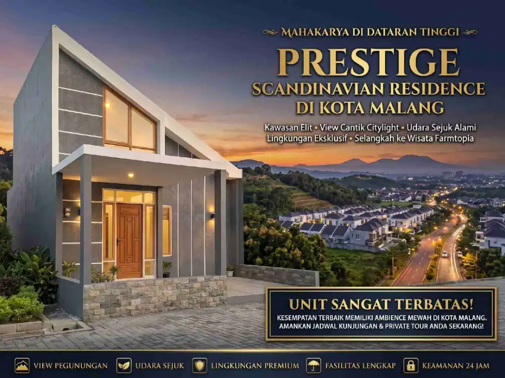 CICILAN FLAT 1 JUTAAN! Rumah View Citylight Kota Malang