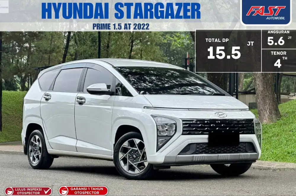 KM.57RB PAJAK PANJANG HYUNDAI STARGAZER PRIME 2022 1.5 AT CAPTAIN SEAT