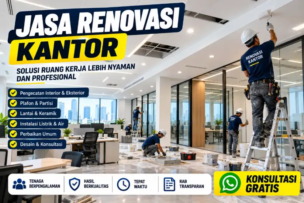 Jasa renovadi kantor, gedung, pabrik