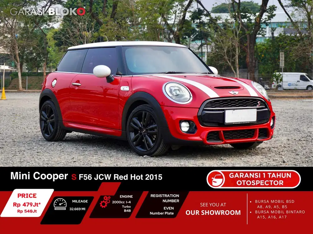 Mini Cooper S F56 JCW RED HOT 2015 / 2017