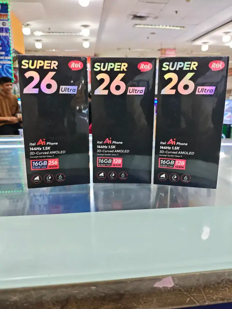 Itel s26 ultra ram 8gb/256gb baru segel garansi resmi