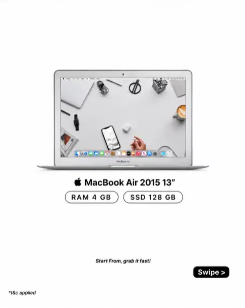 FLASH SALE! MACBOOK AIR 2015 13 8/128GB INTEL CORE i5