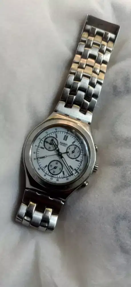 jam tangan swatch swiss mulus chrono