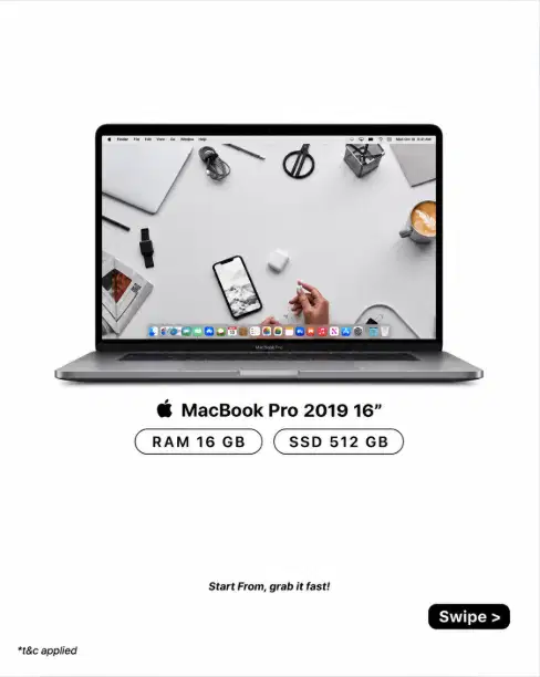 MACBOOK PRO 2019 16 16/512GB INTEL CORE i7