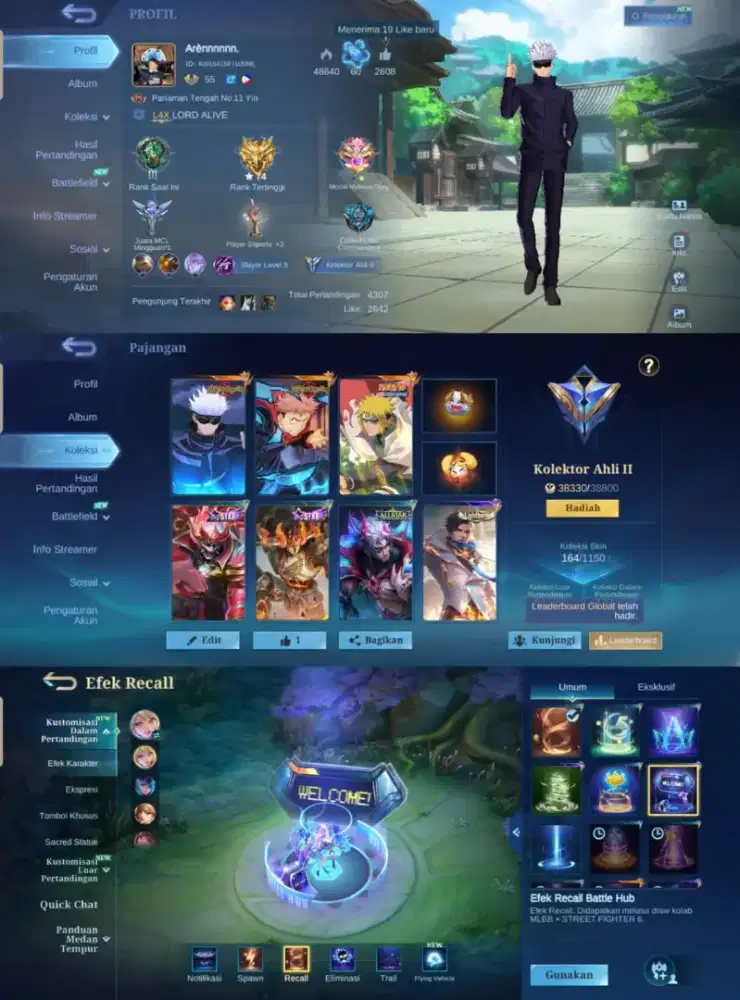JUAL AKUN MOBILE LEGENDS AMAN TERPERCAYA YANG MINAT CHET