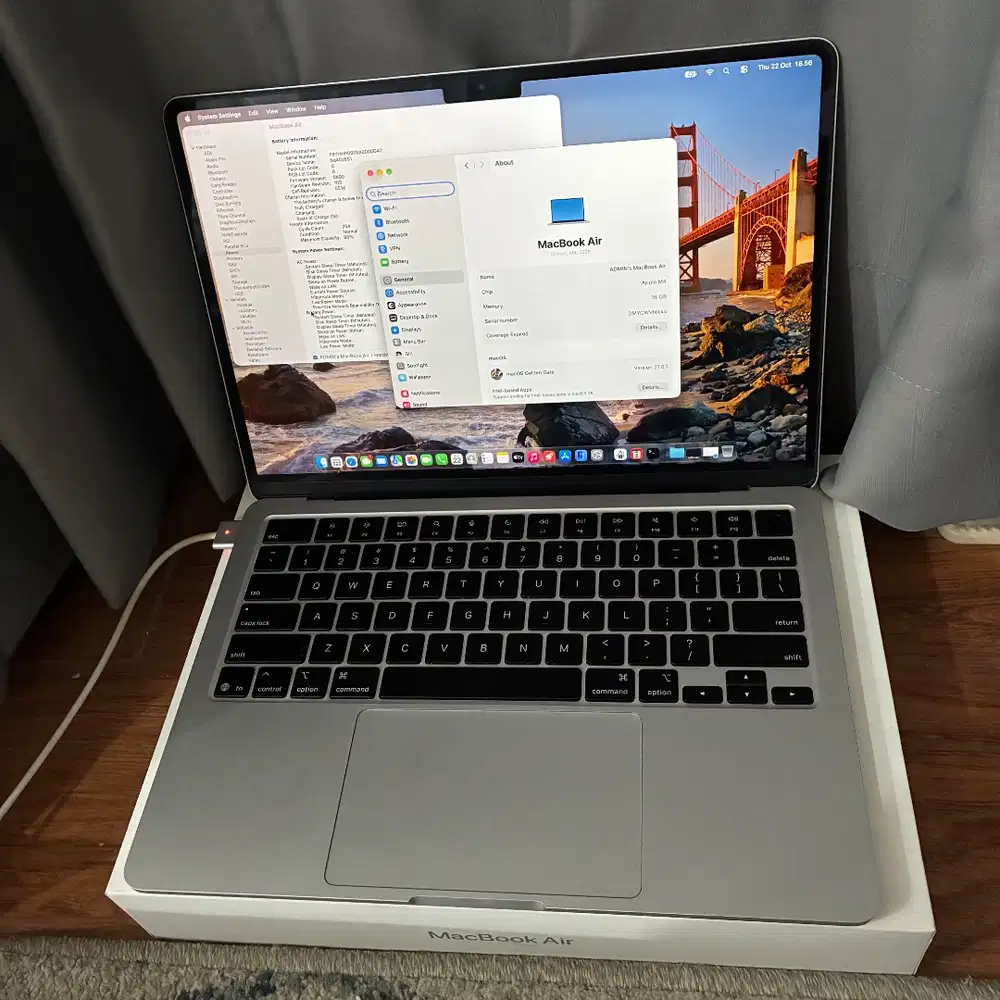 Macbook Air M4 13-inch ram 16gb ssd 256gb BH 95% on going