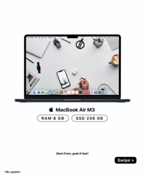 New Macbook Air 2024 Apple M3 8/256 GB