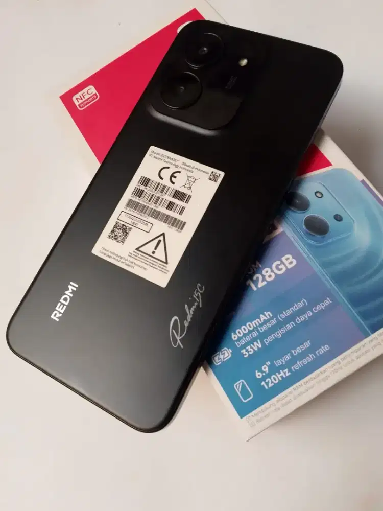 Redmi 15C Ram 6+6/128 Fullset, mulus Baru 3 Bulan