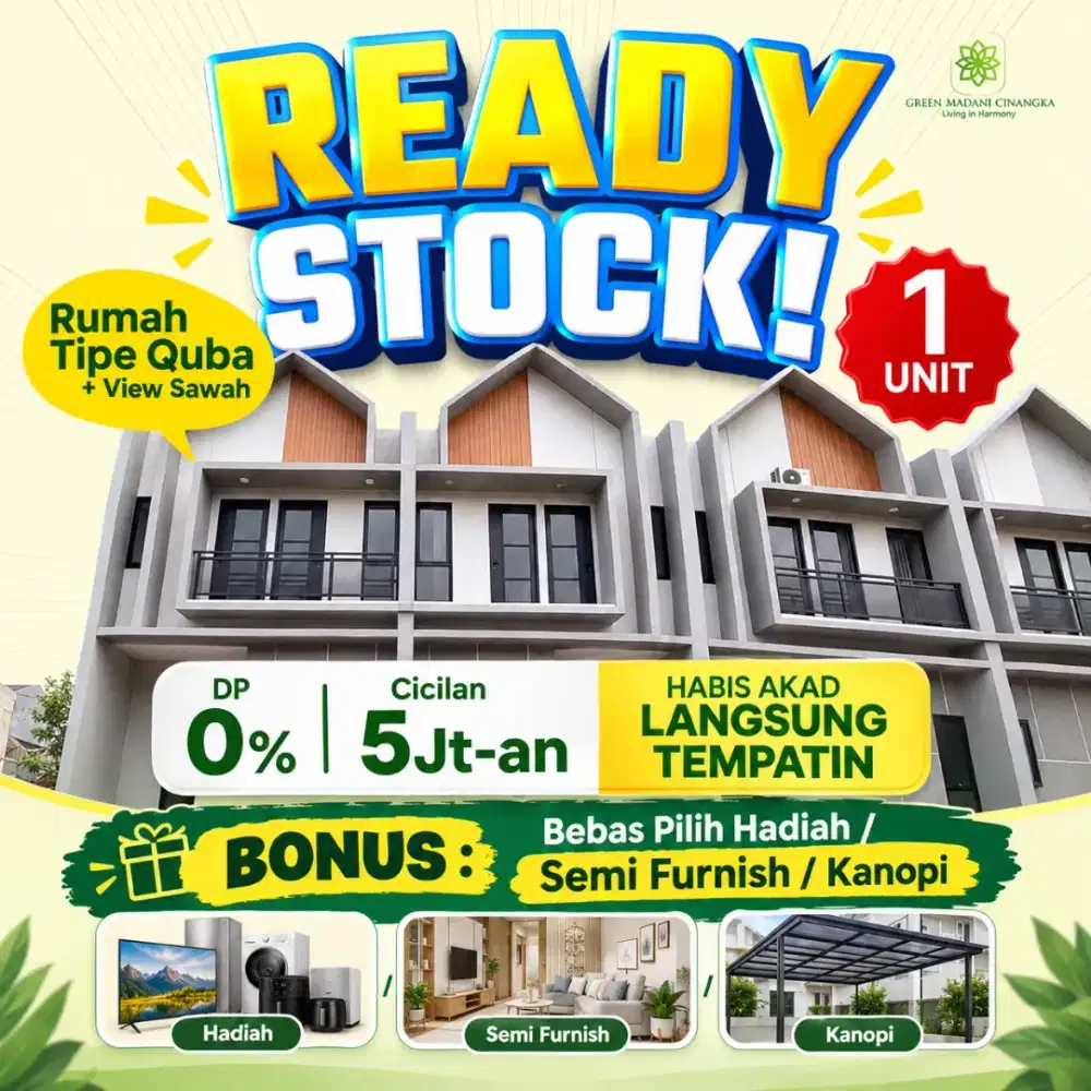 Rumah Islami readystock di Cinangka