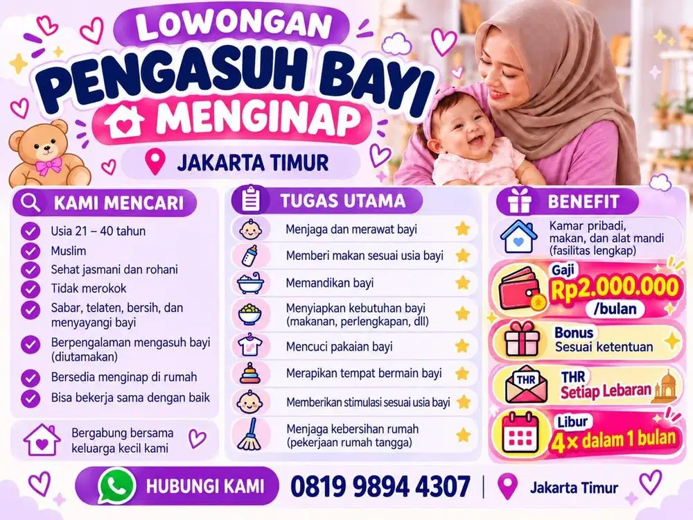 Babysitter / Momong Anak Menginap