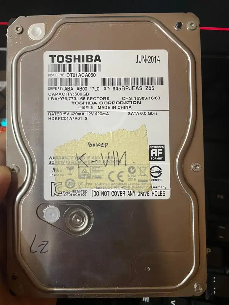 hardisk toshiba 500GB