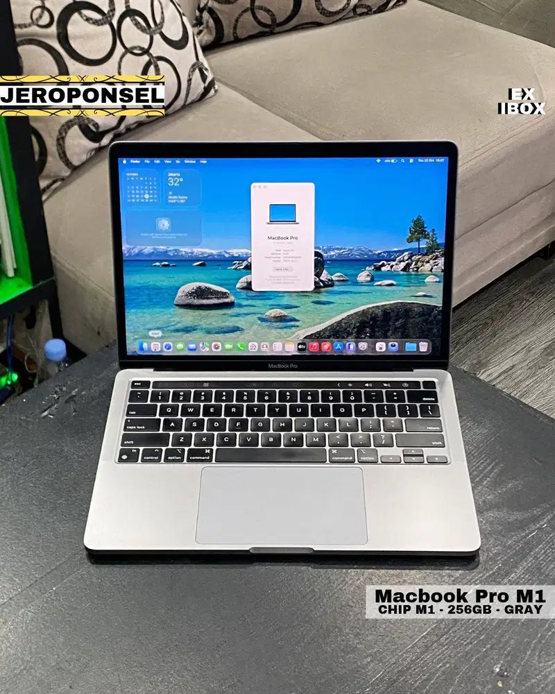 MACBOOK PRO M1 256GB GRAY EX IBOX LIKE A NEW CC 1 BH 100% ORIGINAL GAR