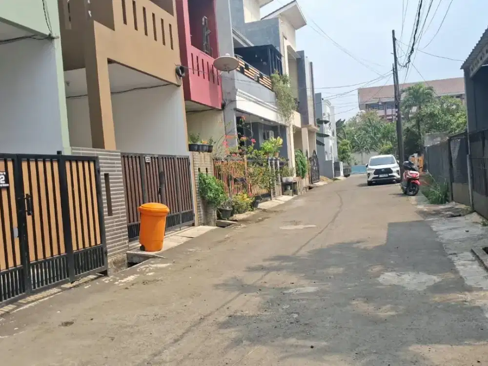 TANAH SIAP BANGUN PONDOK KELAPA SHM LEBAR MUKA 12 PANJANG 10 HARGA DI BAWAH 10 JUTA PER METER AC82