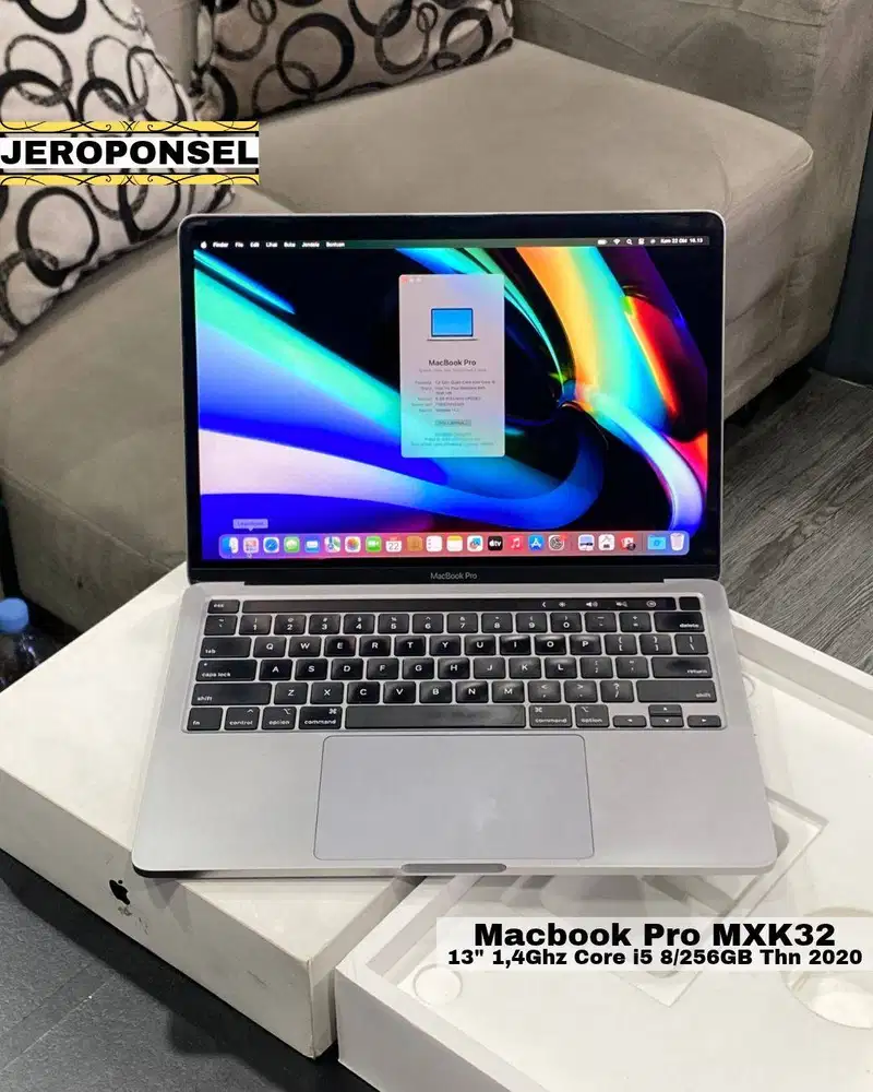 MACBOOK PRO 2020 i5 8/256GB GRAY FULL SET GARANSI ORIGINAL