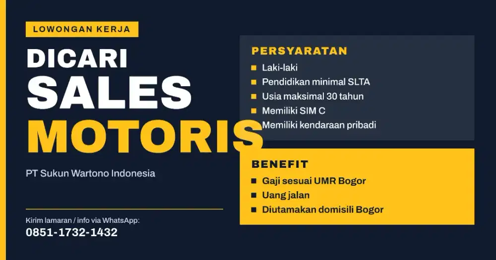 Sales motoris roko