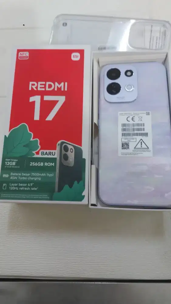 Redmi 17 ram 6/256 gb 10 hari pake