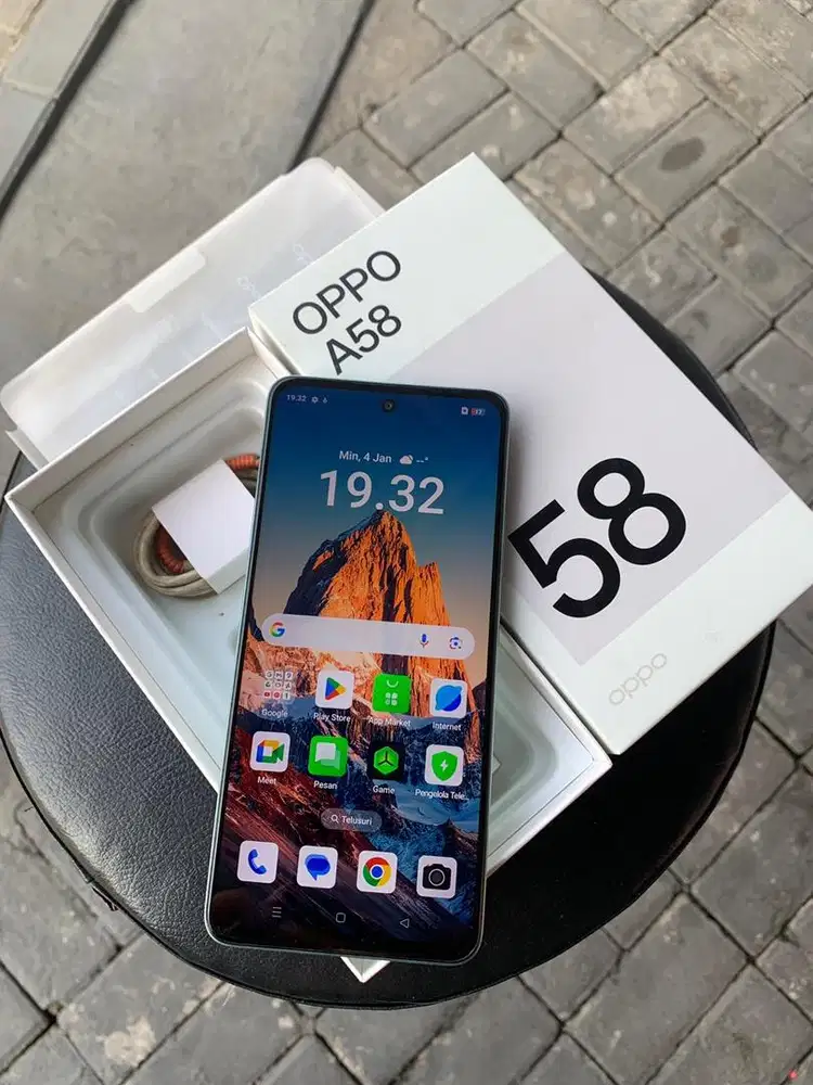 Oppo A58 8/128 fullshet orian pemakaian normal segel
