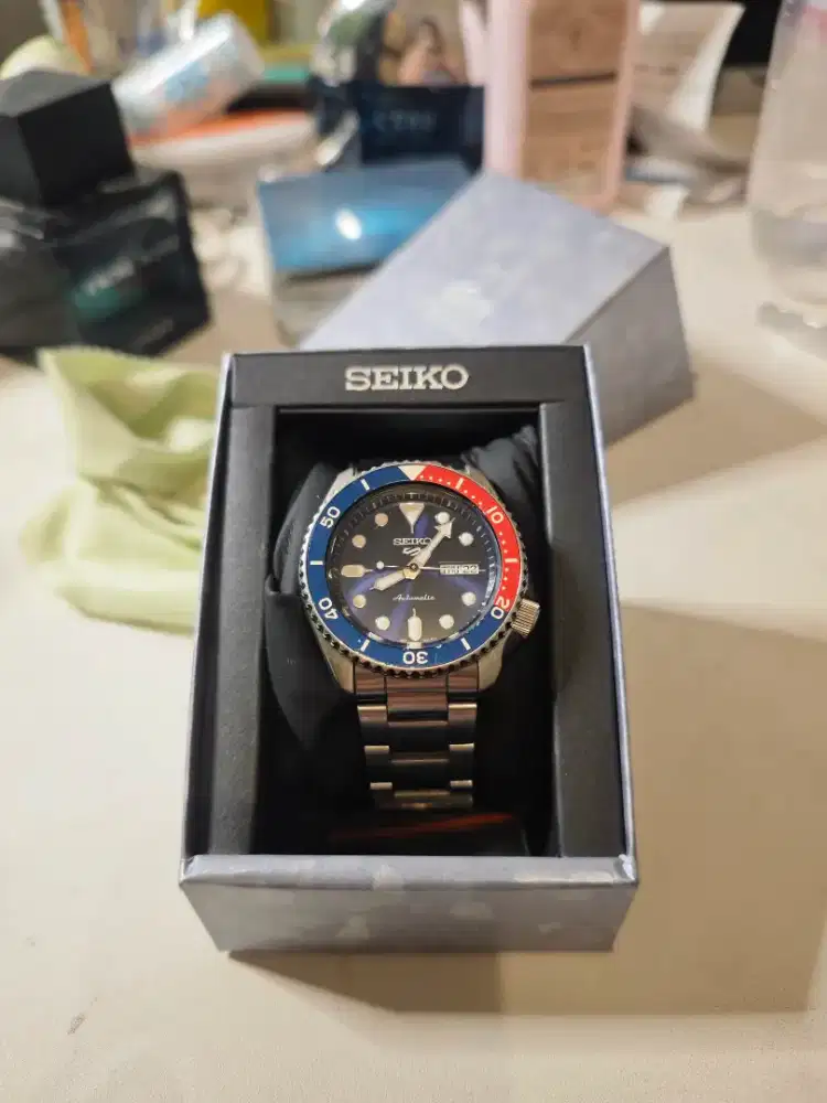 Seiko 5 Sports SRPD53K1 Pepsi Dial Biru Automatic – Fullset