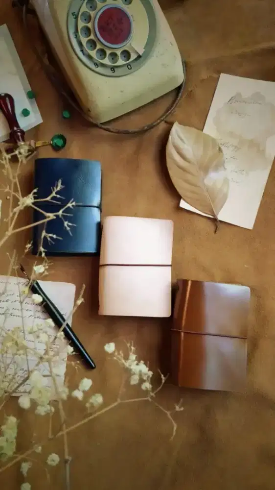 Buku Jurnal Genuine Leather Cover
