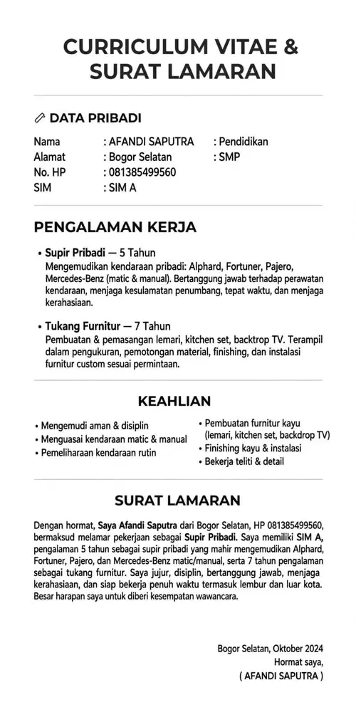 Bisa bawa mobil manual, metik