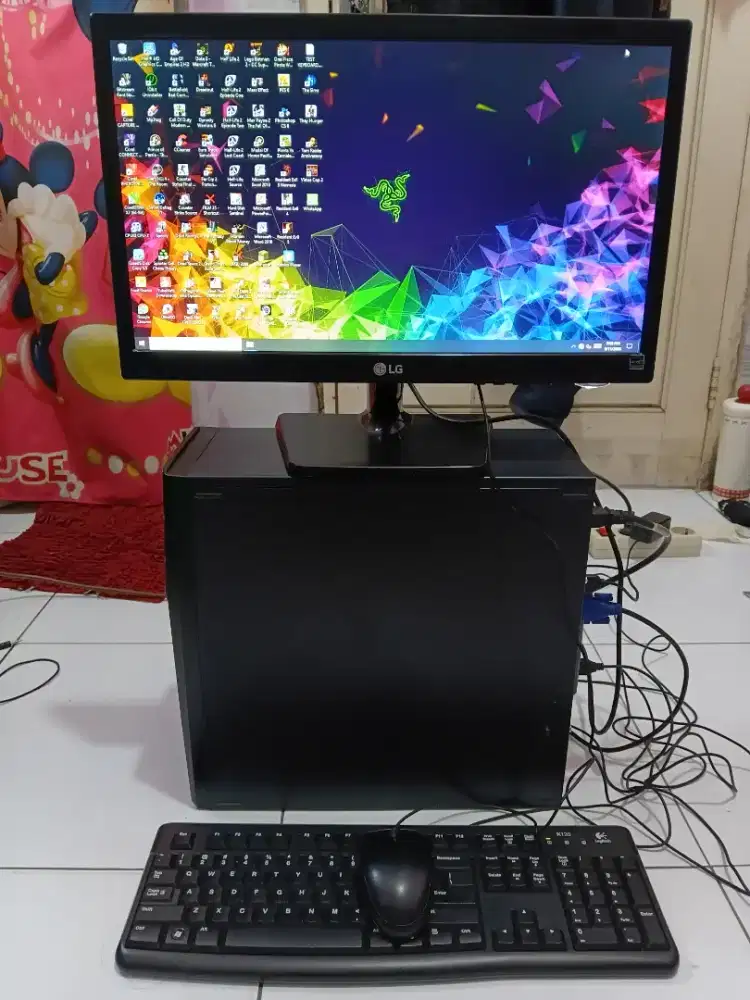PC GAMING FULSET + LCD + RAM 8 GB + VGA 1 GB + HD 500 GB + GAMES APP