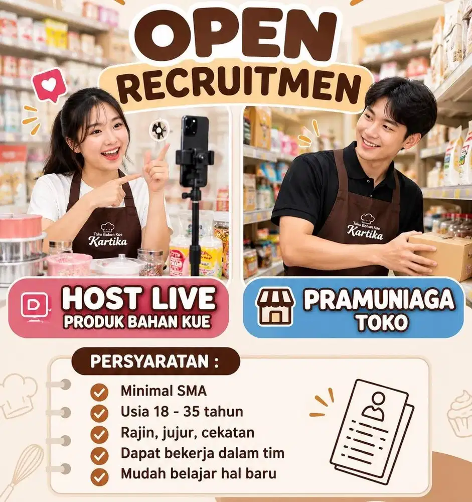 Pramuniaga dan Host Live